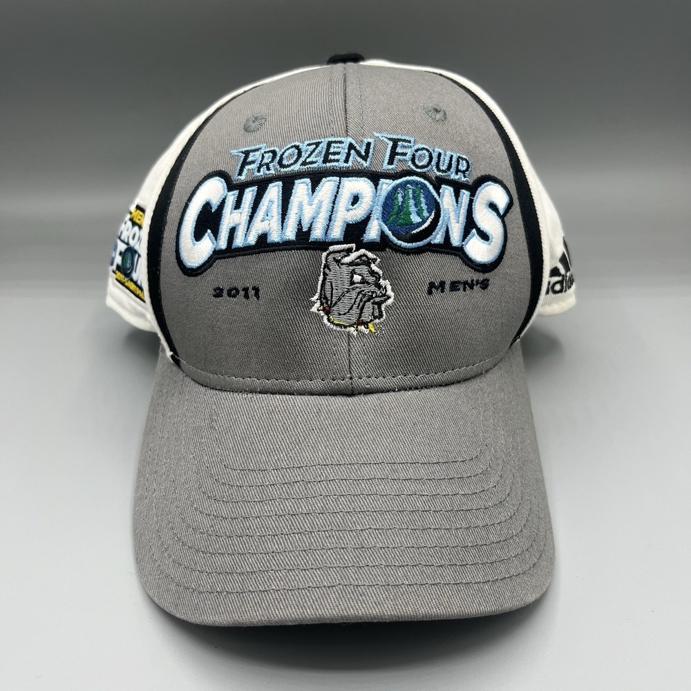 2011 UMD Bulldogs NCAA Frozen Four Champions SnapBack Hat Adidas Gray Adjustable